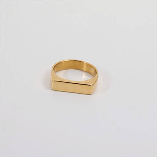 Square Signet 18K Gold Ring